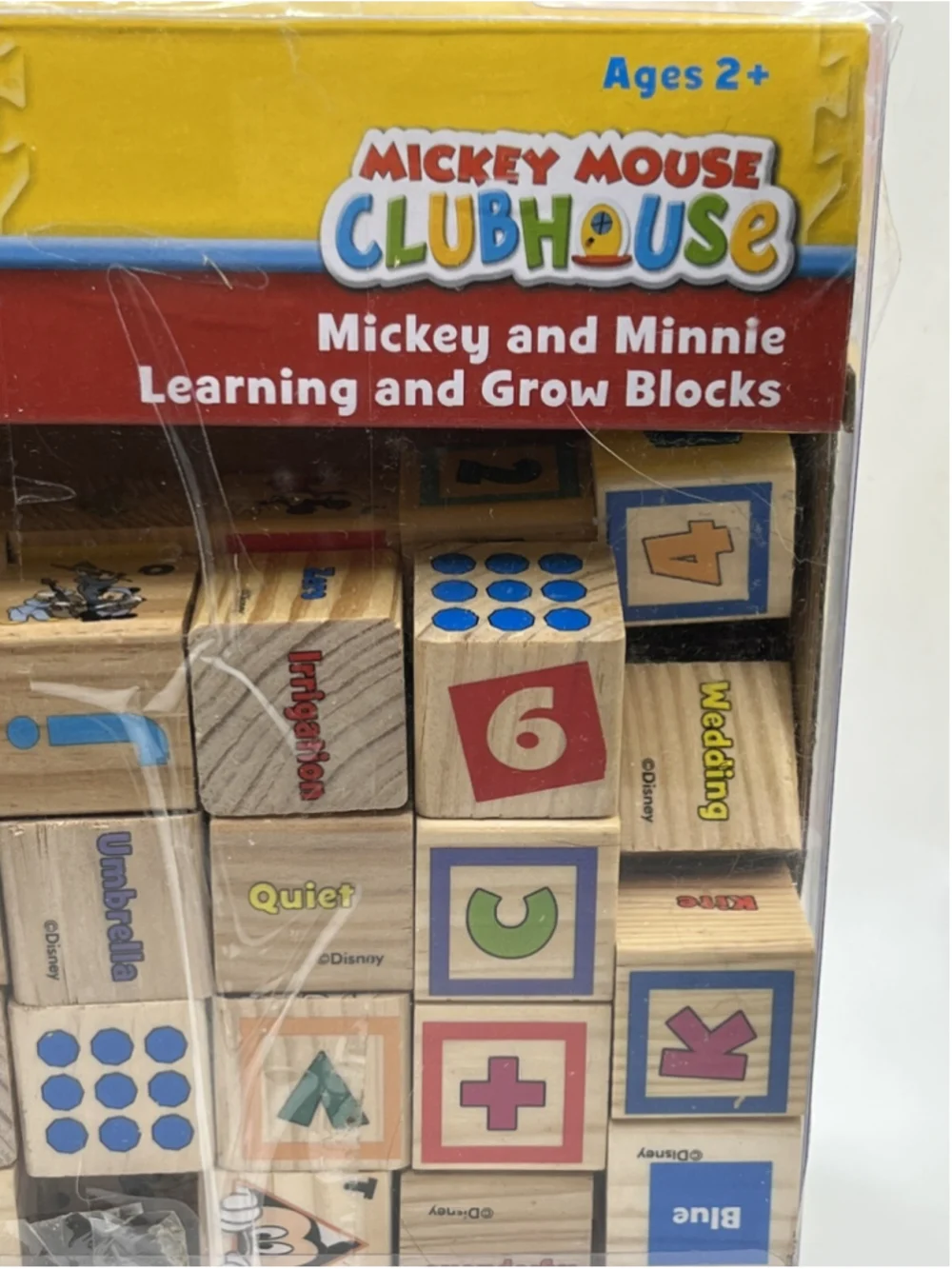 Disney Mickey Mouse Clubhouse Mickey & Minnie Learn & Grow Set of 40 Blocks Set